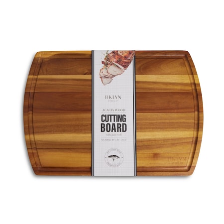 Bklyn Steel Co. Acacia Nova Cutting Board with Juice Well - XL 28898
